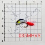 035MHVS-Musta selja hõbedase külje ja valge kõhuga ja silmadega, UV, konks nr.8