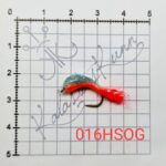 016HSOG- Hõbedane, sinise säbruga, oranž kõht, helendav. UV, konks nr.8